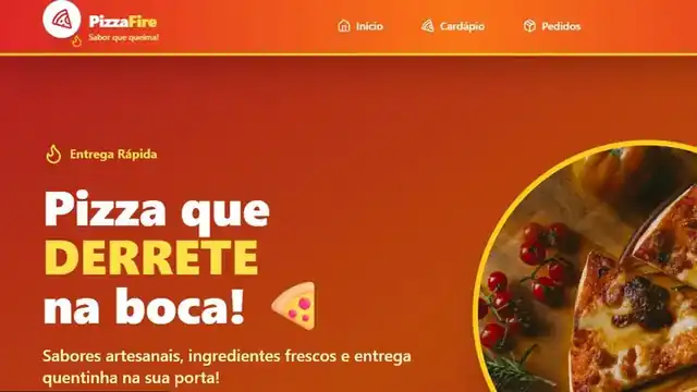 PizzaFire: Cardápio e pedidos online